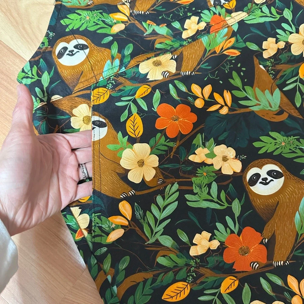 Sloth and Floral Print Jumpsuit - Picture 7 of 7